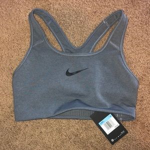 Grey Nike sports bra